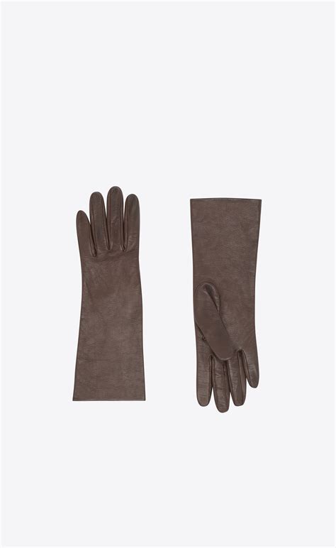 ysl gloves leather|Saint Laurent YSL Patent Lamb Leather Gloves .